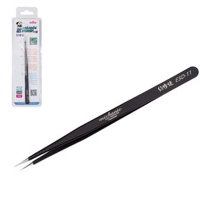 Pinzas para smd Mechanic ESD 11, recta, antiestática, 140 mm, high precision