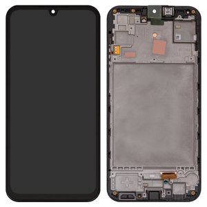 Pantalla LCD puede usarse con Samsung M156 Galaxy M15, negro, con marco, Original PRC 