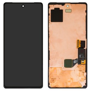 Pantalla LCD puede usarse con Google Pixel 7, negro, con marco, original vidrio reemplazado , GVU6C, GQML3