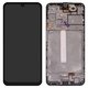 Pantalla LCD puede usarse con Samsung A256 Galaxy A25, negro, con marco, original (vidrio reemplazado)