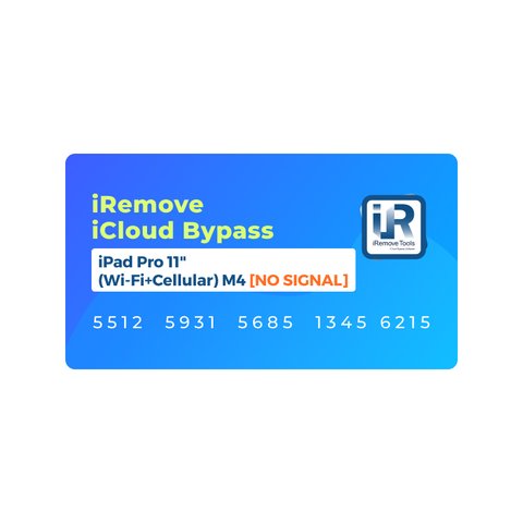 iCloud Bypass for iPad Pro 11 inch M4 | Cellular [No Signal] & WiFi