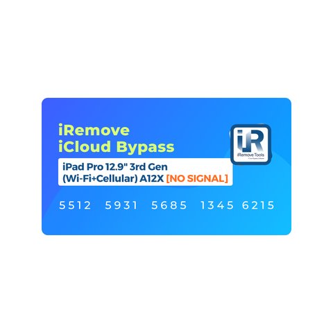 iCloud Bypass for iPad Pro 12.9 inch 3rd Gen | Cellular [No Signal] & WiFi