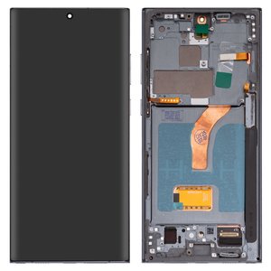 Pantalla LCD puede usarse con Samsung S908B Galaxy S22 Ultra 5G, verde, con marco, High Copy, OLED 