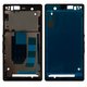 Рамка крепления дисплея для Sony C6602 L36h Xperia Z, C6603 L36i Xperia Z, C6606 L36a Xperia Z, черная