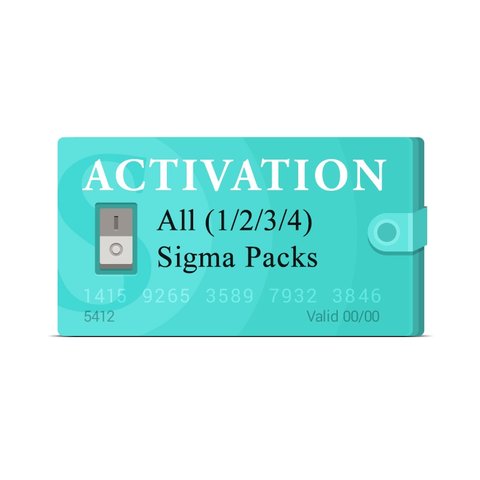 Активации Sigma Pack 1, Pack 2, Pack 3 и Pack 4