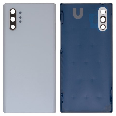 Задняя панель корпуса для Samsung N975F Galaxy Note 10 Plus; Samsung, белая, со стеклом камеры, aura white