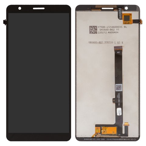 Дисплей для ZTE Blade A31 Plus, чорний, без рамки, Сopy, SHI600 B02