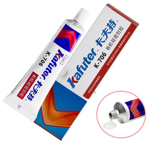 Клей герметик Kafuter K 706, силиконовый, 45 г
