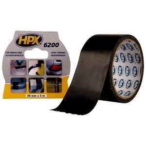 Лента армированная односторонняя HPX 6200, 50 мм, 25 м, черная Лента армированная односторонняя HPX 6200, 50 мм, 25 м, черная